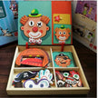 Montessori Magnetische Fun Puzzel – Educatief Houten Spel voor Kinderen