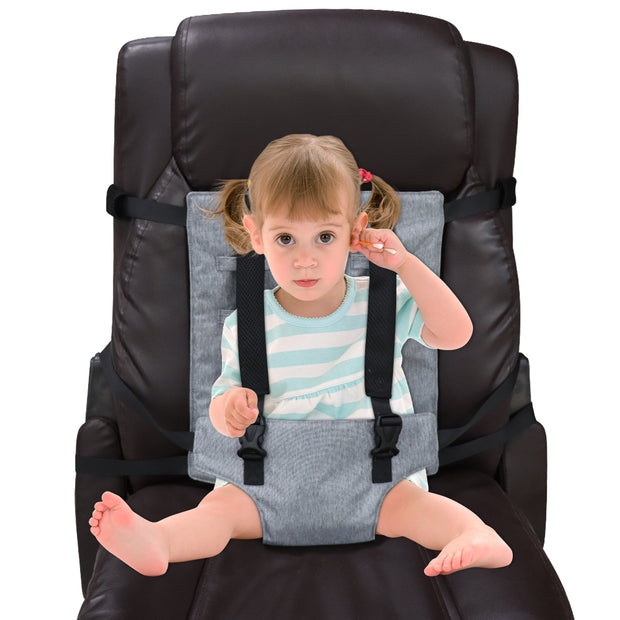 Draagbaar Baby Stoeltje met Veiligheidsgordel – Stoffen Reishoes Kinderstoel voor Onderweg