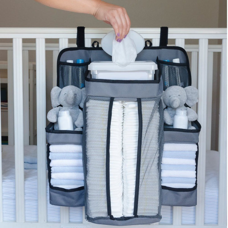 Baby Luier Organizer voor Ledikant – Praktische Opberger voor Babybenodigdheden