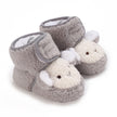 Warme Antislip Babyslofjes van Katoen – Unisex voor 0-12 Maanden – Schattige Dierenprint