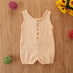 Baby Romper Katoen – Unisex Jumpsuit – Korte Mouw – 0-24 Maanden