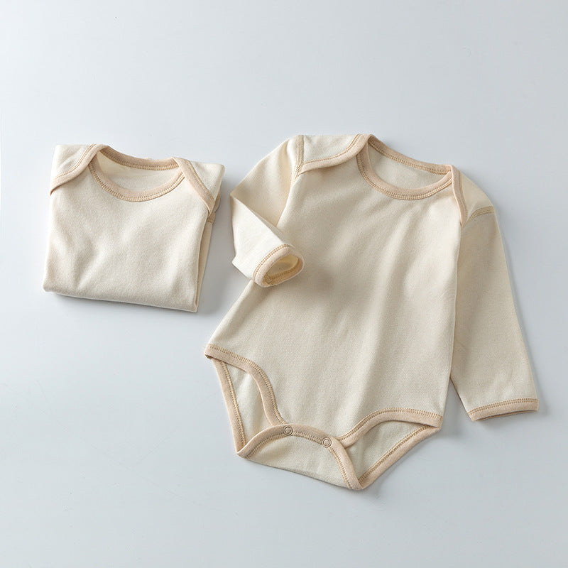 Organic Baby Romper – Lange Mouw Katoenen Onesie voor Pasgeborenen