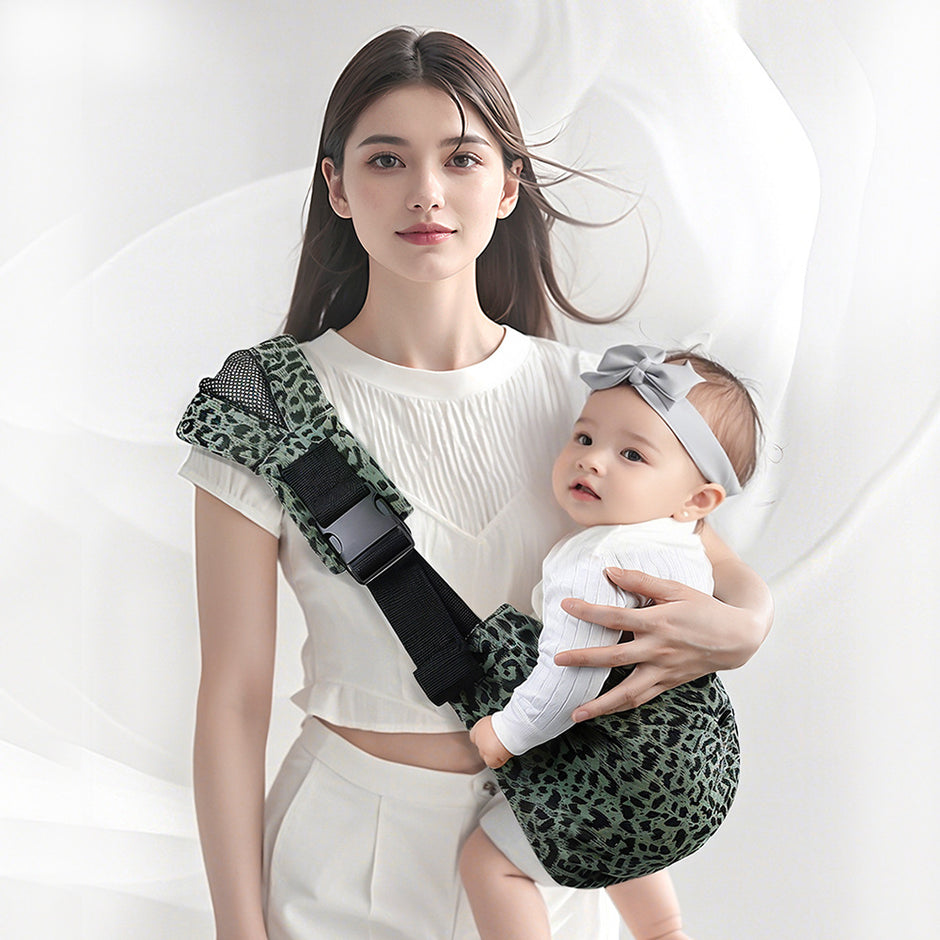 Draagbare Baby Draagband met Eén Schouder – Comfortabele Heupdrager voor Grote Baby’s (3–20 kg)