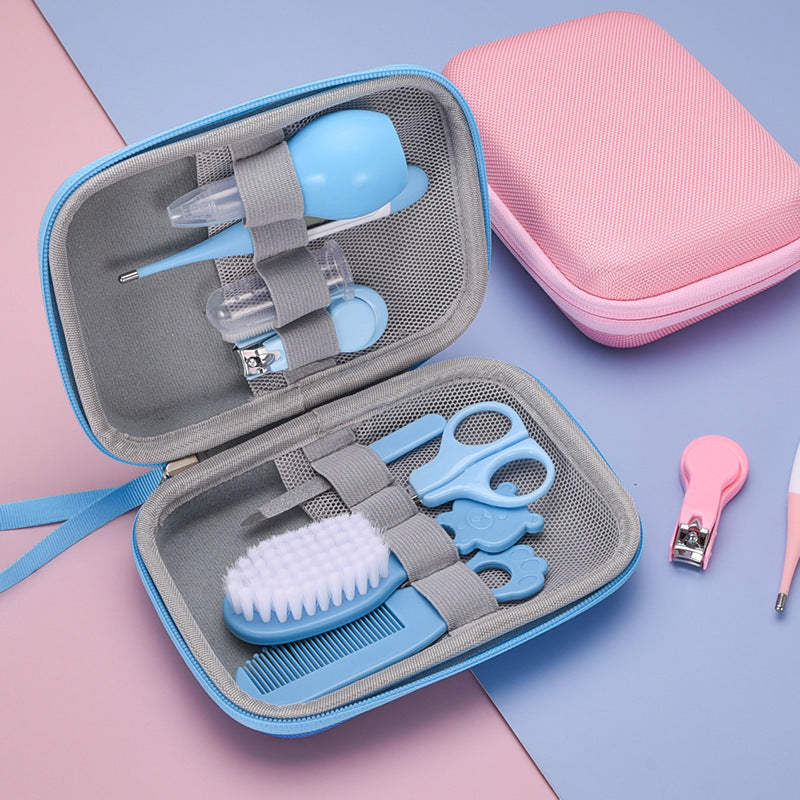 Baby Verzorgingsset – Thermometer, Nagelknipper en 8-delige Verpleegset