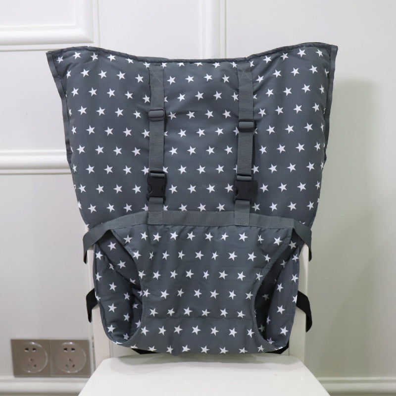Kleurvolle Baby Veiligheidsstoelhoes met Draagriem – Voor Hoge Kinderstoel