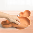 Siliconen Kinderbord met Vakken – Krabvormig Babybord met Lepel & Vork – Antislip & BPA-vrij