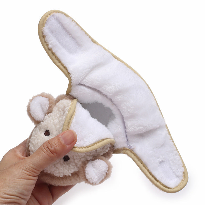 Warme Antislip Babyslofjes van Katoen – Unisex voor 0-12 Maanden – Schattige Dierenprint