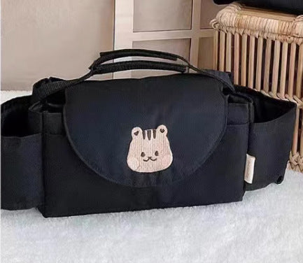 Kinderwagen Opbergtas met Dierenprint – Oxford Stof, Hangend Model | Beer & Konijn Designs