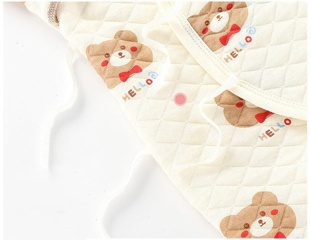 Gewatteerde Baby Onesie Lange Mouw – Warme Katoenen Romper voor Pasgeborenen
