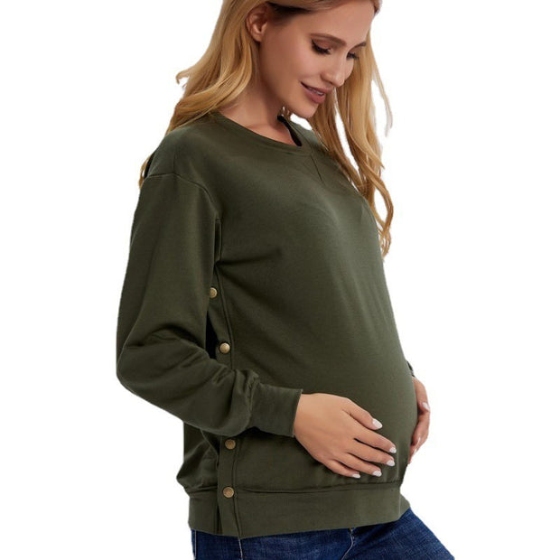 Herfst- en Winter Zwangerschapsvest met Lange Mouwen – Losse Pasvorm, Comfortabel & Stijlvol