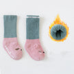 Dikke Badstof Baby Sokken met Middenstuk en 3D Anti-Slip Zool