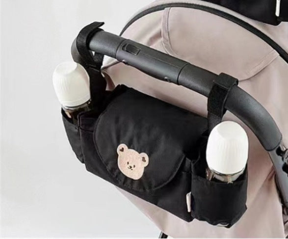 Kinderwagen Opbergtas met Dierenprint – Oxford Stof, Hangend Model | Beer & Konijn Designs