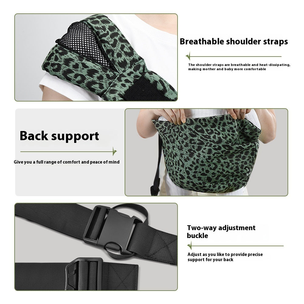 Draagbare Baby Draagband met Eén Schouder – Comfortabele Heupdrager voor Grote Baby’s (3–20 kg)