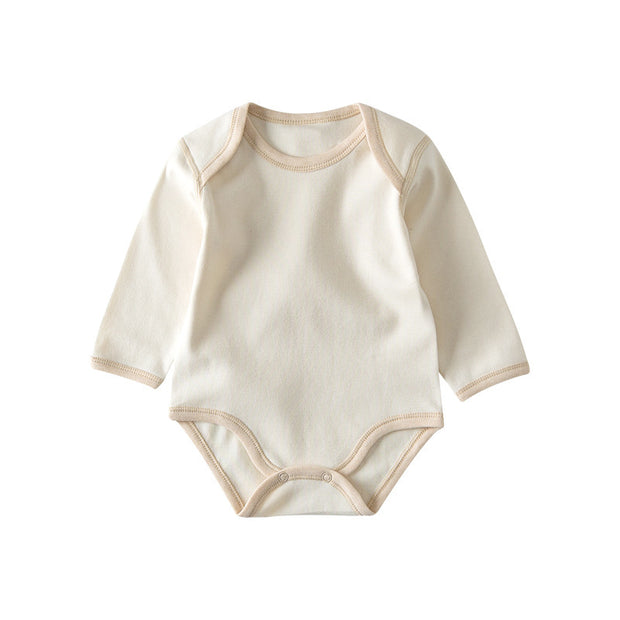 Organic Baby Romper – Lange Mouw Katoenen Onesie voor Pasgeborenen