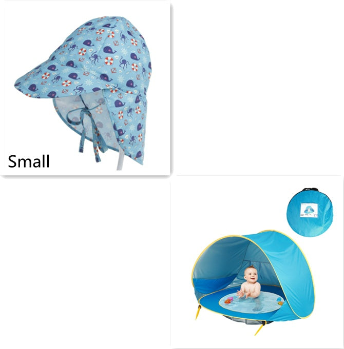 Opvouwbare Baby Strandtent met Mini Zwembad – UV50+ Bescherming – Voor 1-2 Kinderen – Inclusief Draagtas & Haringen