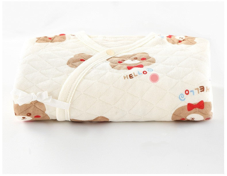 Gewatteerde Baby Onesie Lange Mouw – Warme Katoenen Romper voor Pasgeborenen