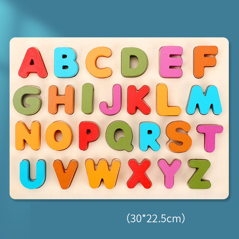 Houten Kleurrijke Cijfer- en Letterblokken – Educatief Speelgoed voor Cognitief Leren