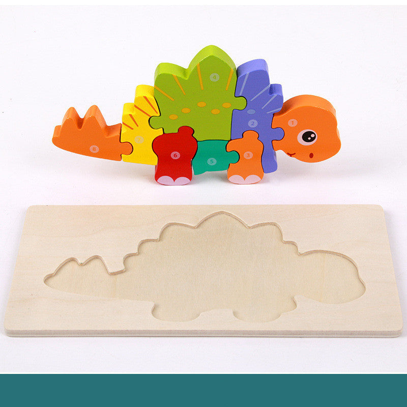 Montessori Houten Educatief Speelgoed – 3D Vormherkenning & Stapelspel – Ontwikkelingsspeelgoed voor Peuters