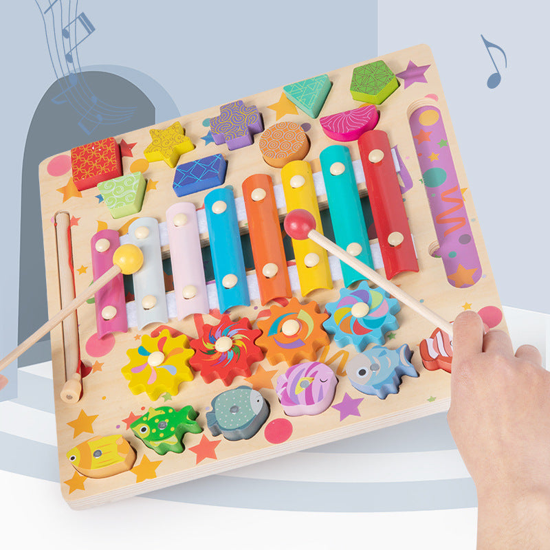Baby Busy Board DIY Accessoires – Houten Fruit Spelletjes Educatief Speelgoed