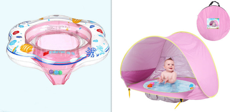 Opvouwbare Baby Strandtent met Mini Zwembad – UV50+ Bescherming – Voor 1-2 Kinderen – Inclusief Draagtas & Haringen