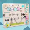 Houten Educatieve Kleurenkubus – Montessori Busy Board Speelgoed voor Kinderen