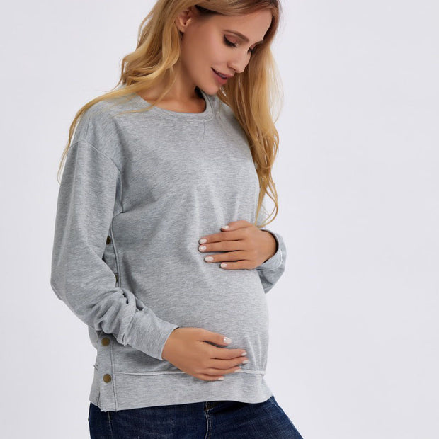 Herfst- en Winter Zwangerschapsvest met Lange Mouwen – Losse Pasvorm, Comfortabel & Stijlvol